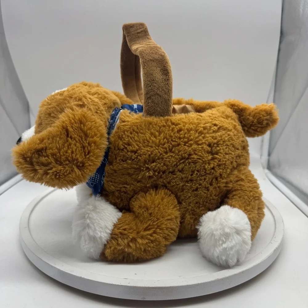 Dan Dee Beagle Plush Puppy Dog Easter Basket Halloween Treat Bag Bandana Animal